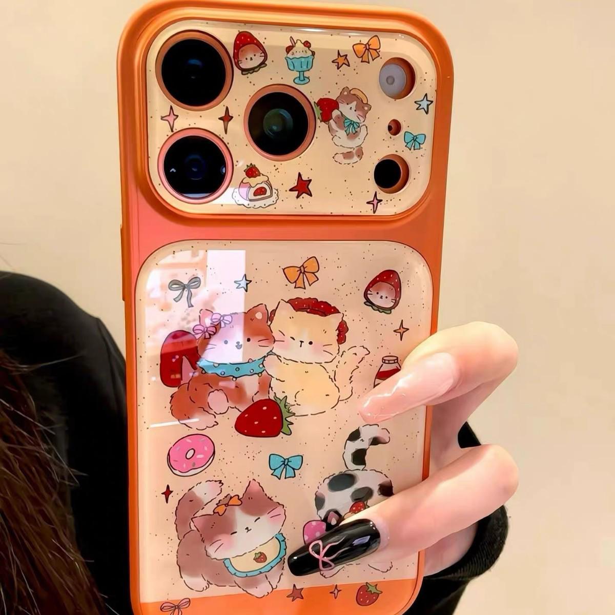 

Korean INS Resin Ink Graffiti Hakimi Illustration iPhone 17 Pro Max Case iPhone 15 Pro Max