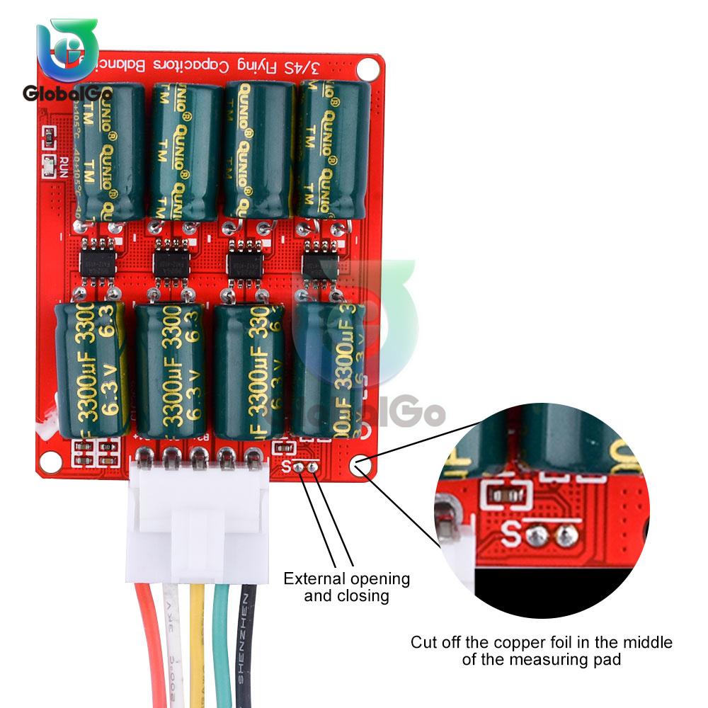3A Whole Group Balancer Active Lithium Li-Ion Lifepo4 Battery Equalizer Energy Transfer Capacitor BMS Board-4S 6S 8S