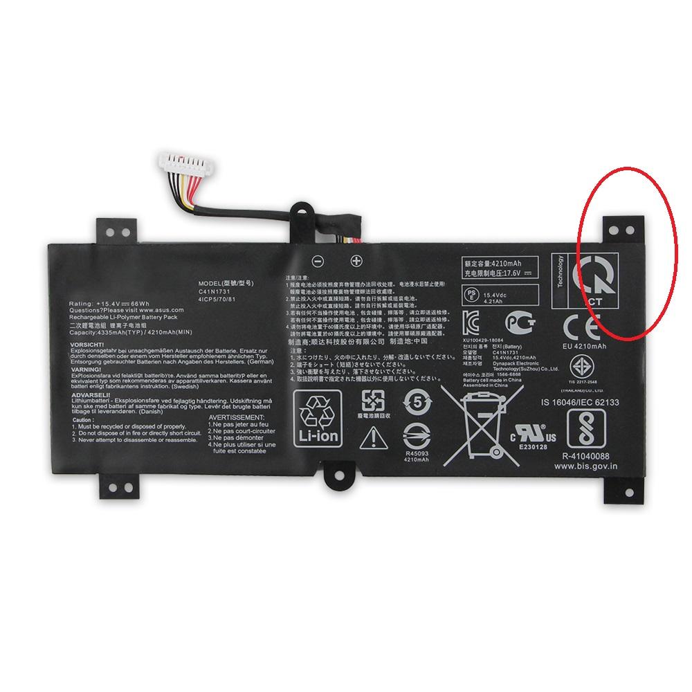 

НОВЫЙ сменный аккумулятор C41N1731 для ASUS ROG LG531G GMG712L G731GU LG532L GL504 GL504G GL504GM GL504GW G731GU G731GV 4210 мАч C41N1731 right angle