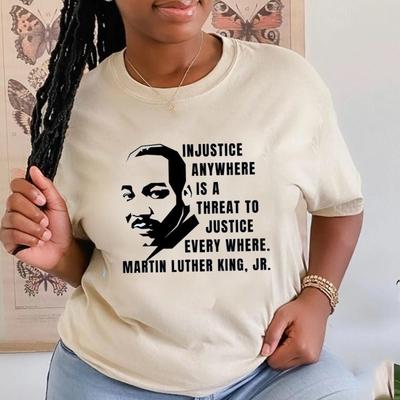 Martin Luther King Jr. Quote T-shirt, Martin Luther King Day Tee, Black Leader
