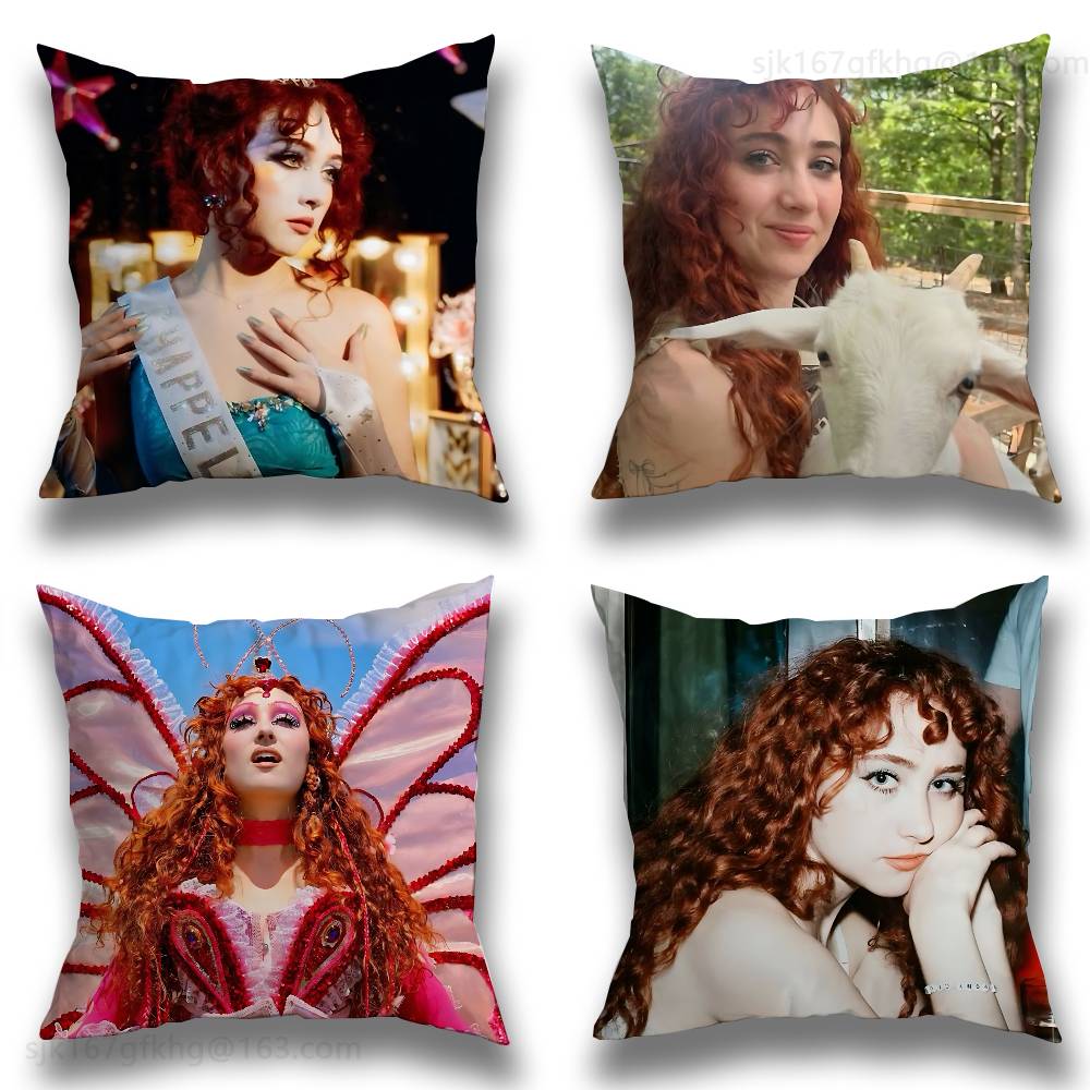 Chappell Roan Princess Pillow Case Sofa Living Room Bedroom Headboard Backrest Cushion Square Cushion Nap Time