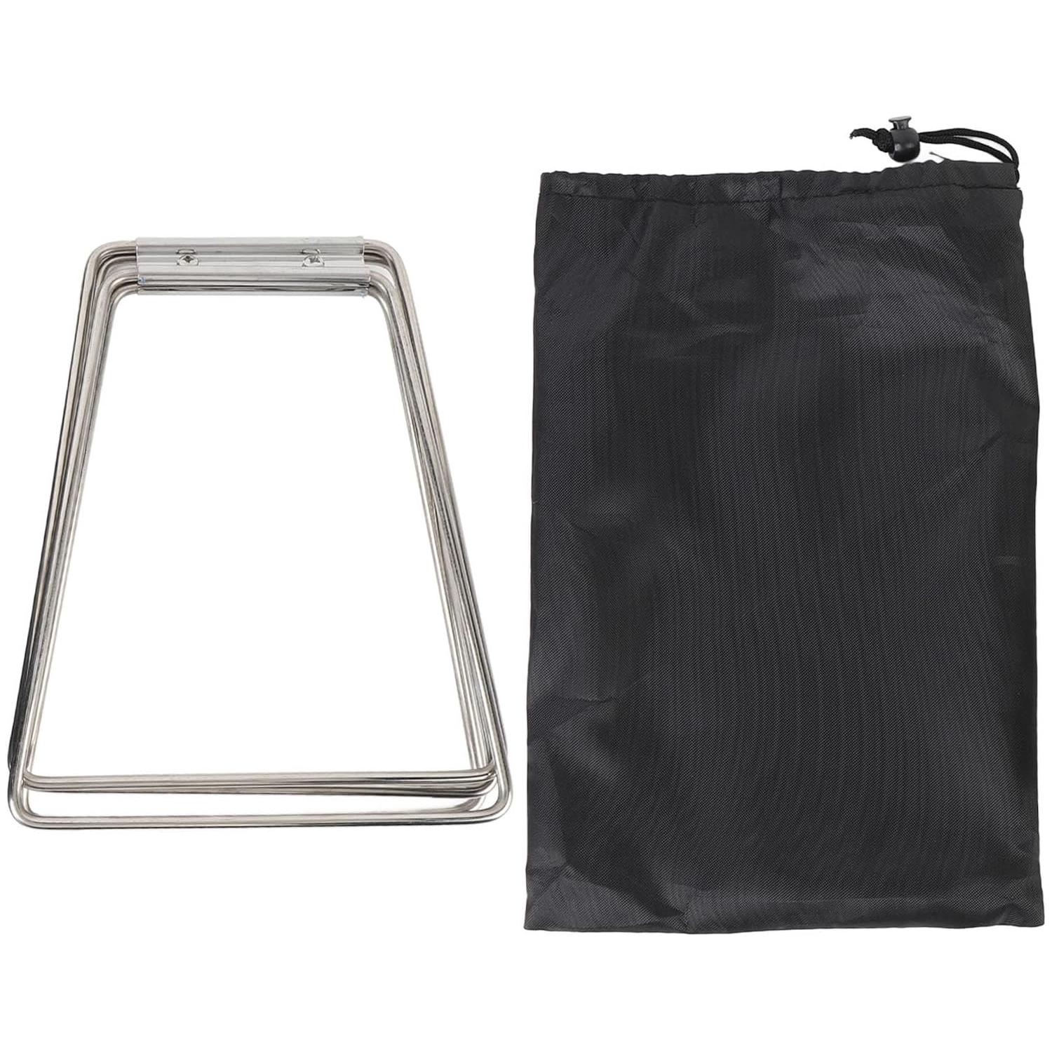 

Foldable Cooler Stand with Carry Bag Stainless Steel Ice Bins Holder Rack Portable Outdoor Camping Storage Box Stand for Hiking BBQ Fishing Picnic