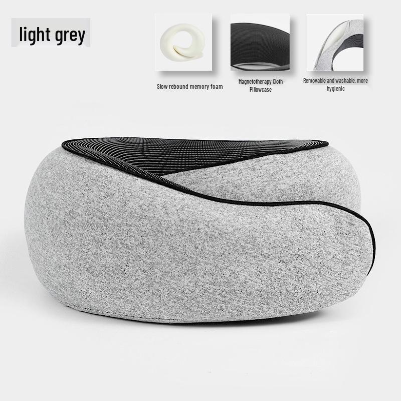 Memory Foam U-Shaped Travel Pillow - Neck Support for Naps & Airplane Comfort