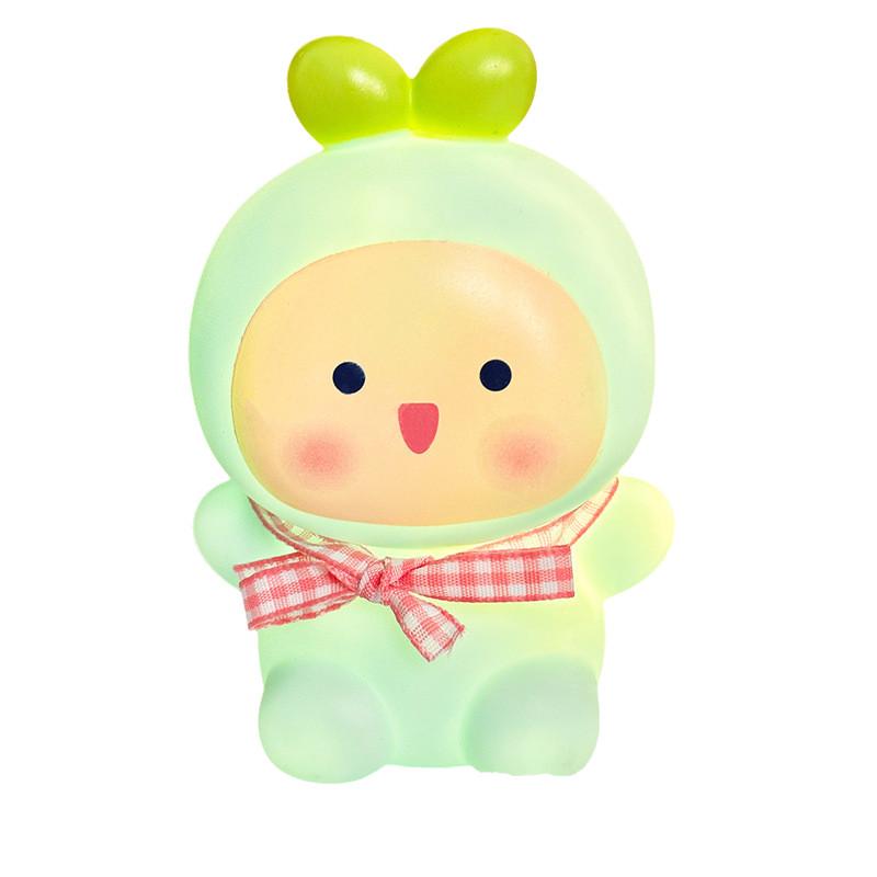 Night Lamp Warm Light Compact Cartoon Cute Rabbit Shaped Powered Battery