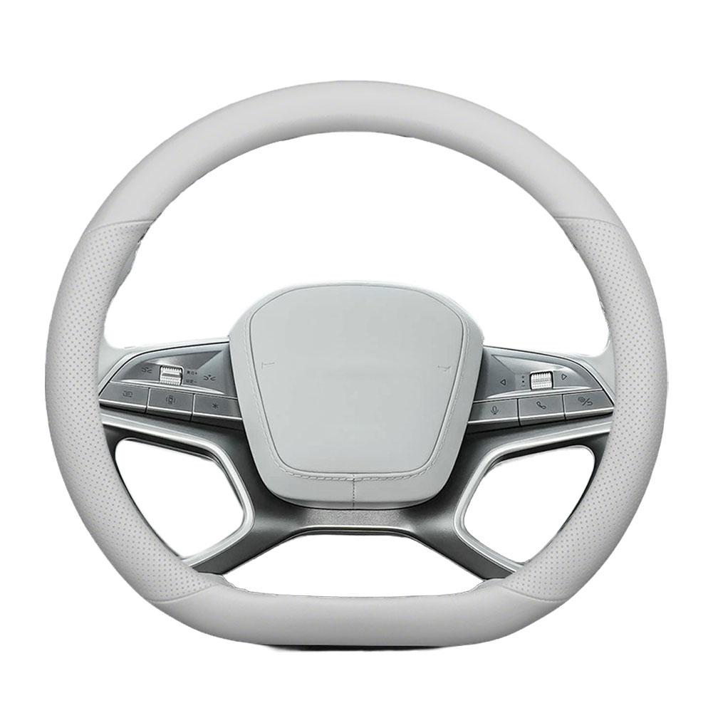 Ultra-thin Steering Wheel Cover For BYD Sealion 7 Breathable & Non-slip Wear-resistant Leather Steering Wheel Cover