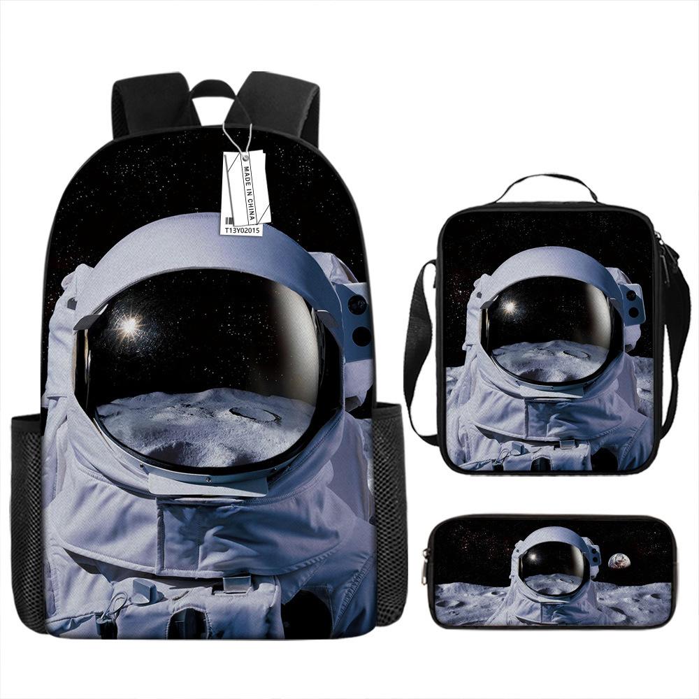 New astronaut schoolbag, boys, primary school students, grades 3 to 6, handsome and lightweight, junior high school students, backpack, large capacity