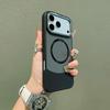 iPhone 17 Series Large Hole Magnetic Case, Apple 16 Pro Max Color-Block Frosted CD Texture, Simple Cover for 15
