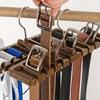 Tie Belt Hanger Wardrobe Closet Organizer 10 Card Slots Large Capacity Belt Storage Rack Scarf Tie Hanging Organizer Scarf Hook