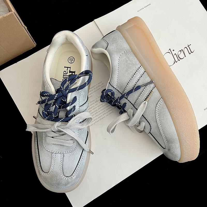 

Модные универсальные ретро-кроссовки на платформе с высокой посадкой, немецкие женские кроссовки 2025 года, новые весенне-осенние, легкие, с круглым носком, повседневные, Forrest Gump boar 40