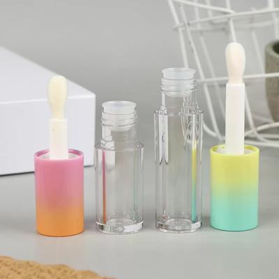 Lip Glaze Bottle With Keychain Gradient Empty Lipstick Gloss Tube Refillable Liquid Container Bottle Lipgloss Sample Bottle