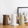 Multi Home Office Thermos 1L Double Wall Tea Coffee Hot Water Flask Kettle with Wooden Handle