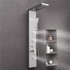 VEVOR Shower Panel Tower System with Rainfall Waterfall Shower Head, 53 in Brushed Stainless Steel Shower Column, 5-Function Faucet
