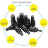 Upgraded Bolt Extractor Set, 10Pcs Impact Bolt & Nut Removal Set, Stripped Lugs Nut Removal, Extraction  Set