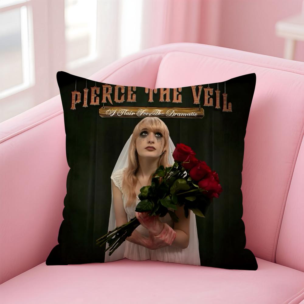 p-Pierce The Veil Cushion Cover Comfortable Reversible Pillow Cover Ideal for Car Sofa Bedroom & Beyond