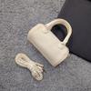 Color Simple Solid Matte Women Casual Mini Cylindrical Bag For Daily Use