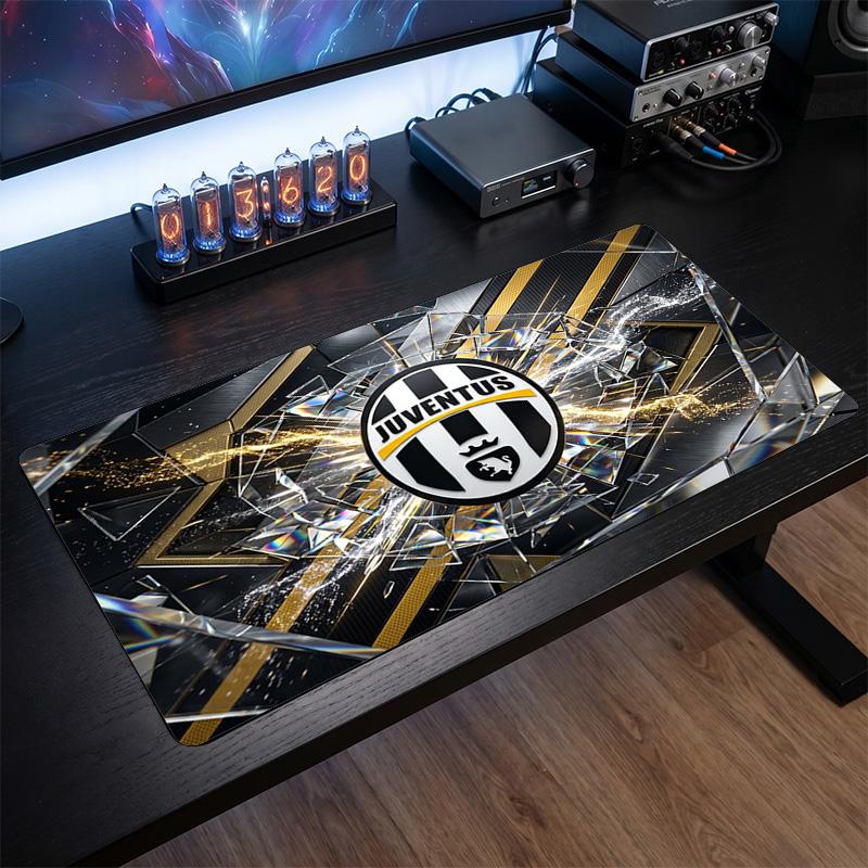 Tappetino per Mouse Grande Stampato Juventus FC, Tappetino Morbido in Gomma Antiscivolo per Scrivania da Gioco per Ufficio Laptop Computer Decorazione
