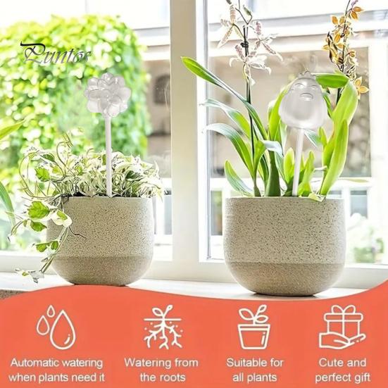 Soil Moisture Regulator Plant Watering Bulb Animal Flower Design Self Globes Planter Hydration System Insert Automatic Device for Indoor Plants