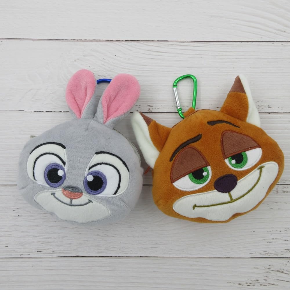 Tees Factory Disney Carabiner Plush Zipper Nick H93 x W116 x D65mm Mascot, Wilde, Dimensions (DN-5549135NW)