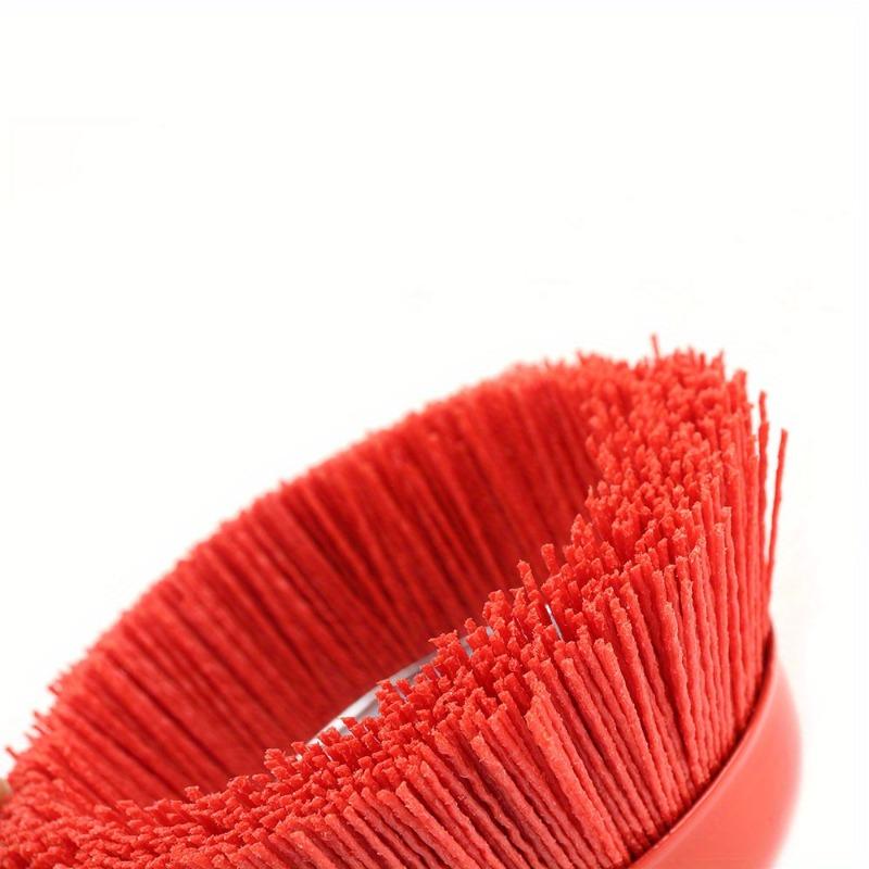 1 PC Nylon Brush 125mm Nylon Abrasive Cup Brush Wheel for Metal Woodworking Glass Polishing Deburring Cleaning Abrasive Tool