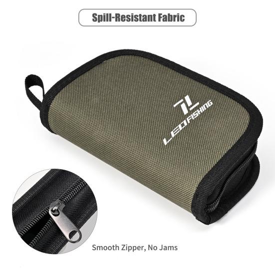 Taška na rybářské nástrahy Úložný obal na nástrahy Velká kapacita Více přihrádek Zapínání na zip Peněženka na uložení nástrah