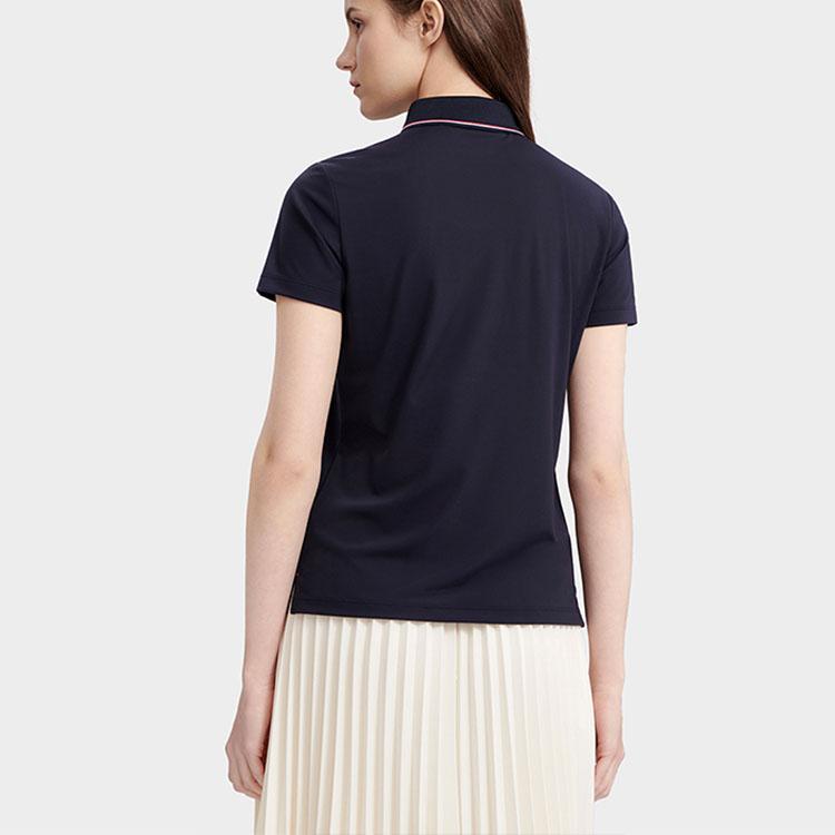 New FILA MODERN HERITAGE Polo Shirt Women's Legend Blue F11W321101FNV