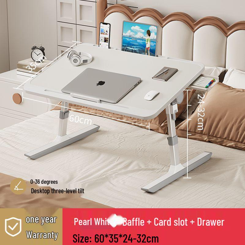 Adjustable Student Writing Table with Mobile Bracket for Bedroom or Dormitory