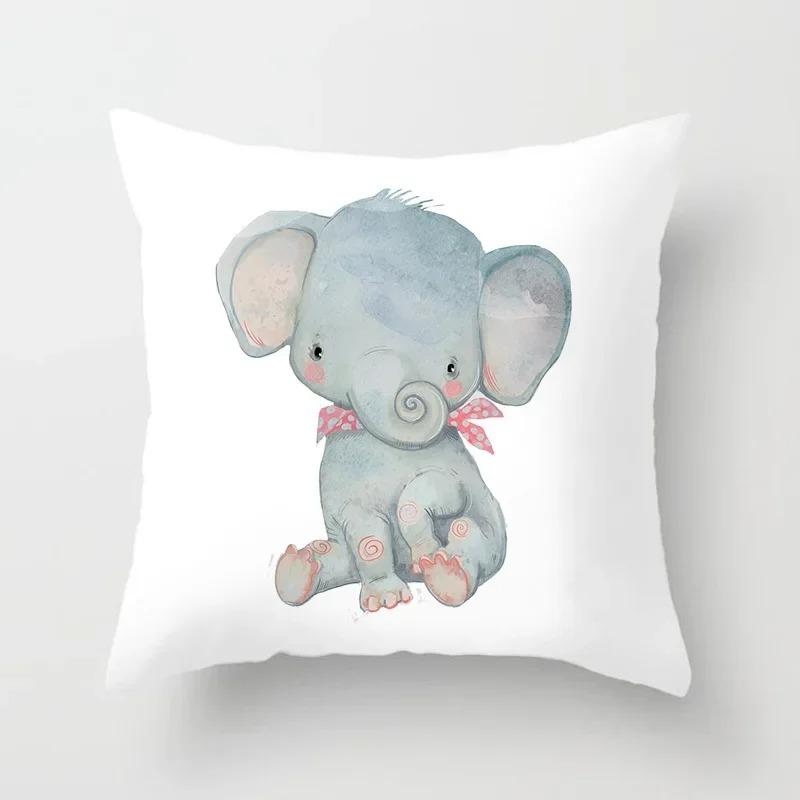 Cute Cartoon Panda Print Pattern Cushion Cover Pillow Cover Living Room Sofa Decoration Home