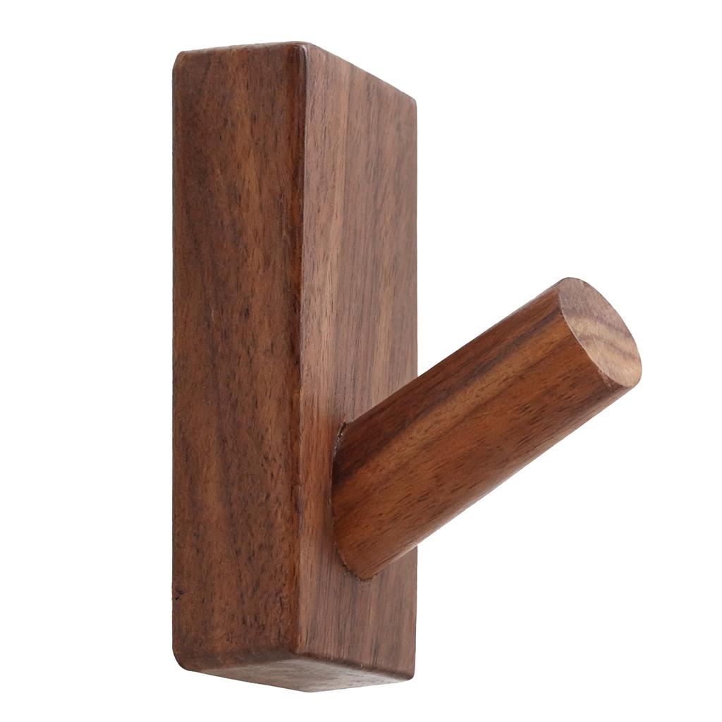 Wood Wall Hook Orderly Storage Smoother Surfaces Beautiful Practical Coat Hooks for Living Room Bedroom Kitchen