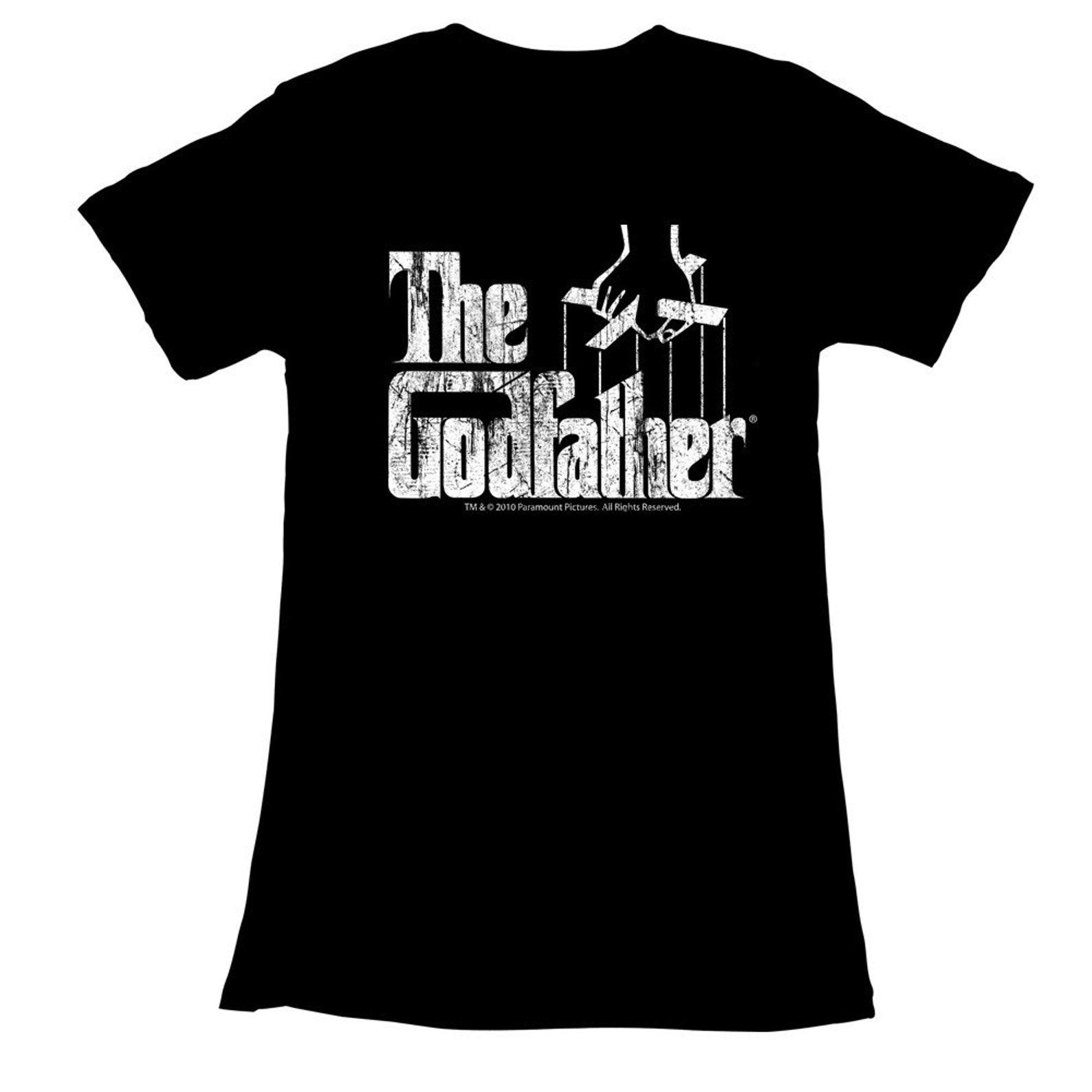 Godfather Distress Copy Black Junior Women s T-Shirt S