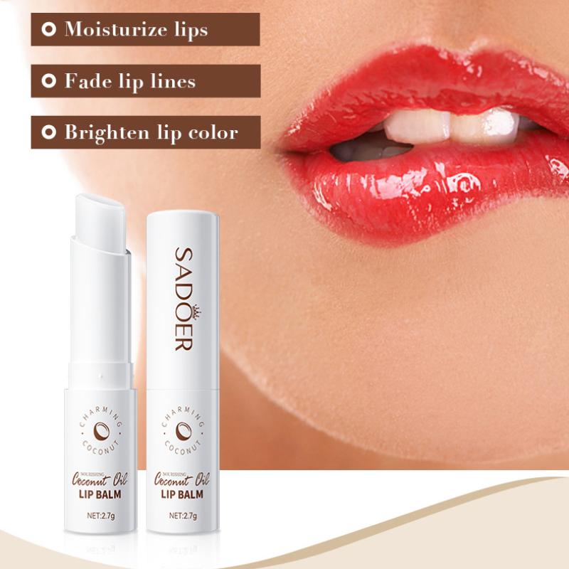 Kokosnuss Lippenbalsam 2,7gSADOER Feuchtigkeitsspendend Feuchtigkeitsspendend Feuchtigkeitsspendend Anti-Rissbildung Lippenbalsam