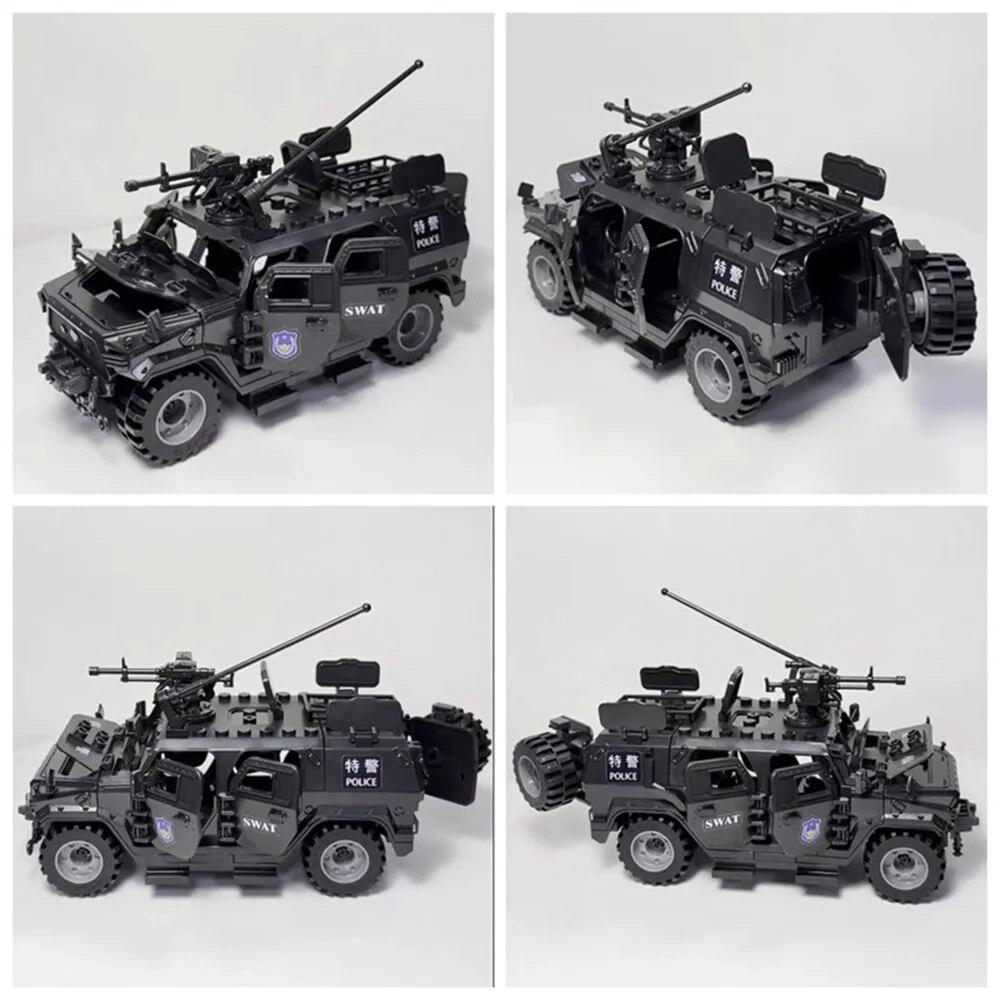WW2 Army Military Soldiers SWAT Armor Vehicle Figures Model Building Blocks Bricks Children's Toys Gift