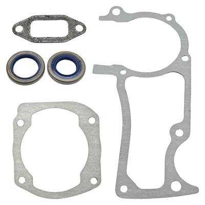 Crankcase Cylinder Muffler Gasket Set W/ 2Pc Oil Seal Kit For HUSQVARNA 362 365 371 372 Chainsaw NEW Parts