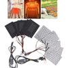 1 Set 1 To 3/5/6/7/8 Thermal Winter Heating Vest Pads Electric Cloth Heater USB Heating Pads Vest Heater For DIY Heated Clothing