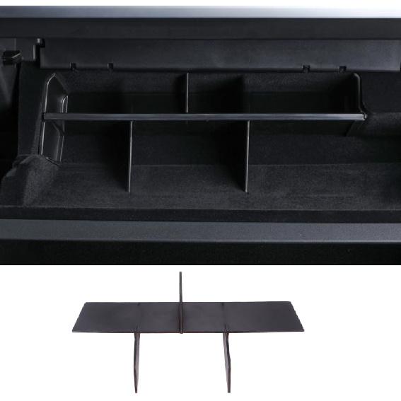 Glove Box Organizer Storage Insert Divider Compatible with Tesla 2024 Center Console Tray Car Interior Accessory 13.58X2.75X0.11In
