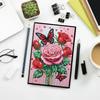 50-Page A5 Size Flower Animal Diamond Painting Diary Book Rhinestone Art Painting Notebook Kit for Birthdays Or Christmas Gifts