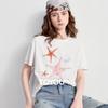 Women's Starfish Print Loose T-Shirt