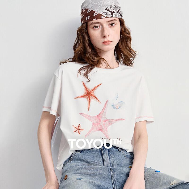 

Women s Starfish Print Loose T-Shirt XL