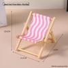 Creative Folding Beach Chair Phone Holder - Cute, Small Furniture and Photo Prop Ornament
