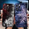 Snow Snowflake Winter Cold Soft Phone Case for iPhone 16 16E 17 Air 15 Pro Max 14 Plus 13 Mini 11 12 7 Black Cover Back Shell