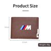BAGD7 2026 Auto Sticker Auto Interieur Portemonnee Mannen Lederen Portemonnees Multi Kaart Portemonnee Voor BMW Performance F30 F20 F10 F40 E92 E91 G20 G30 G05