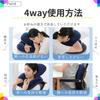 Raatel Stomach Pillow, for Naps, Stomach Sleeping Pillow, Cushion, Stomach Sleeping Pillow, Nap Pillow (Navy)