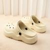 New cute thick-soled hole shoes couple eva non-slip and deodorant summer outer beach slippers