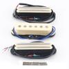 FLEOR 3pcs Ceramic Hot Dual Rails Pickup +Single Coil Pickup+Hot Dual Rails Pickup for ST SSS Electric Guitar Parts