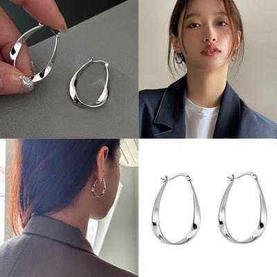 Stylish Mobius Strips Inspire Elegant Hoop Earring Ornament for Women Portable Accessory for Any Special Occasion