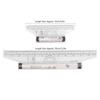 5pcs Transparent Design Rolling Ruler Clear Scale Drawing Ruler Measuring Ruler  For Students
