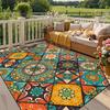 Bohemia Living Room Rugs Decoration coffee tables Ethnic Anti Slip Floor Mats Large Size Short velvet Persian Carpet Washable