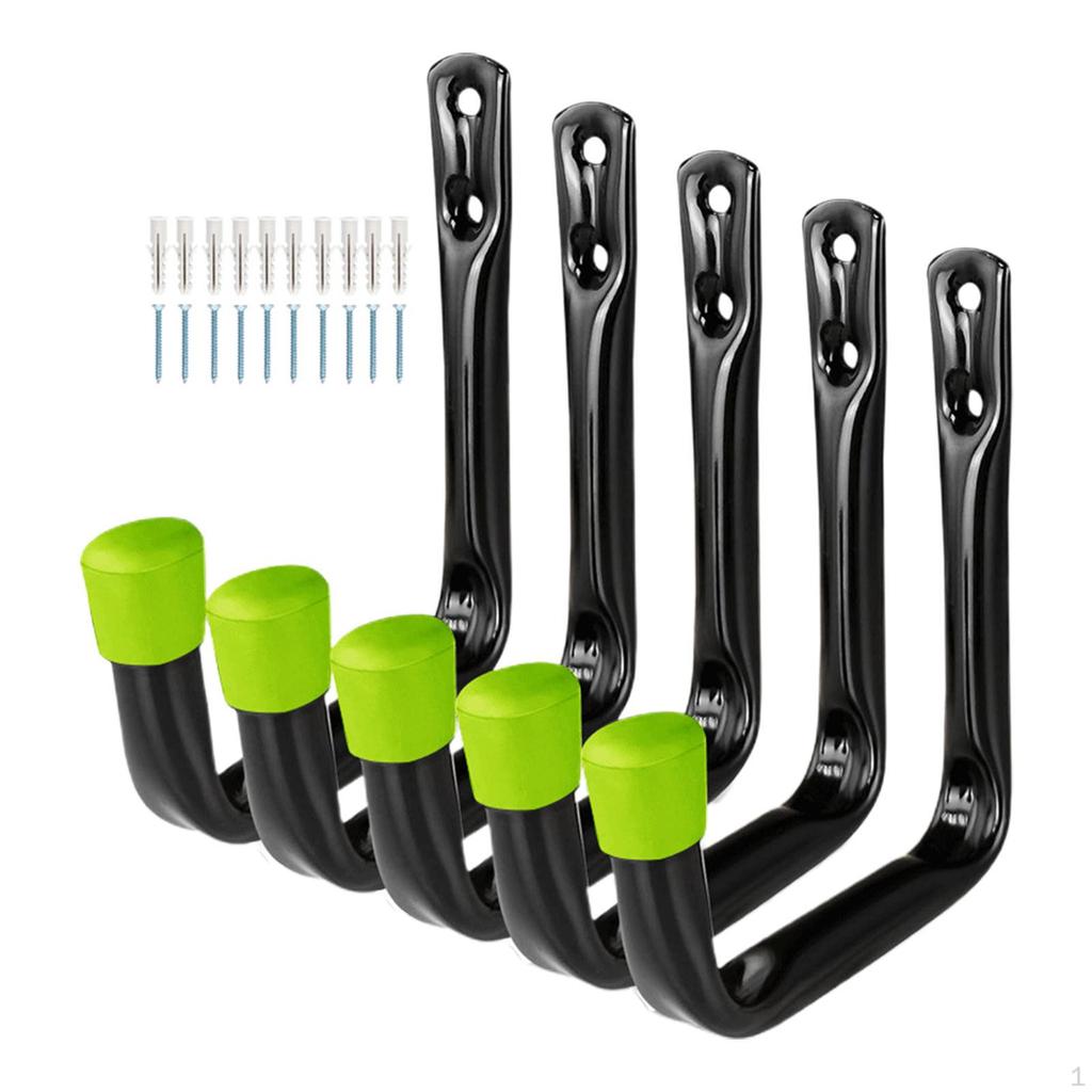 5Pc Heavy Duty Garage Hooks,Utility Hooks Wall Mount Organizer Organization Storage Hook