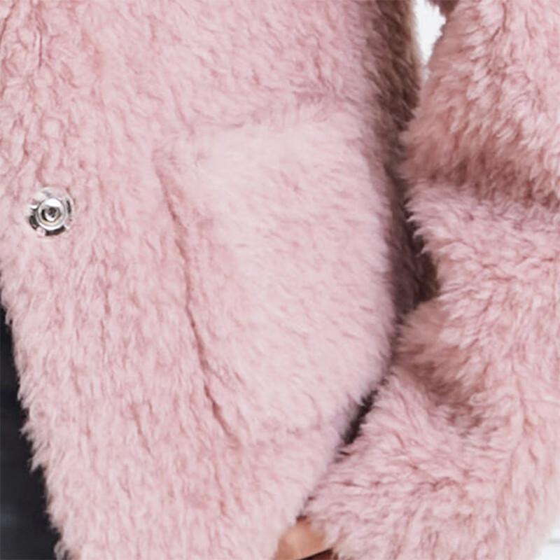 KAISER Women's Petite Fragrance Style Shearling Wool Jacket