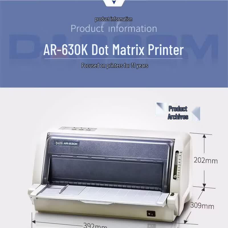 Dascom AR-630K Dot Matrix Printer CN Plug (adapter Included)