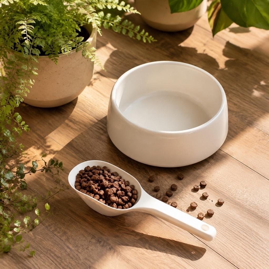 Pet Food Scoop with Measurement Markings Durable Plastic Dog Food Scoop Cat Food Measuring Spoon for Accurate Feeding